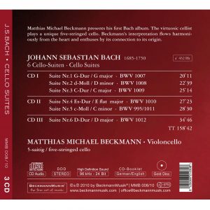 J.S.Bach – Six Cello Suites – 3 CD-Box