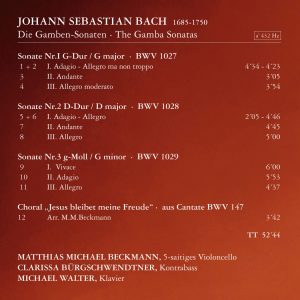 J.S.Bach · The Gamba Sonatas