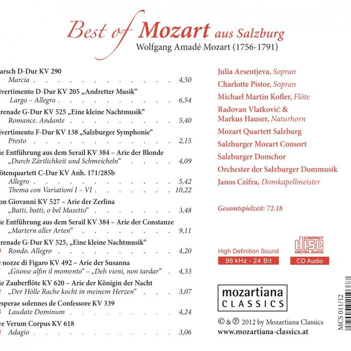 Best of Mozart aus Salzburg