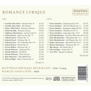 Romance Lyrique – Cello & harp – 2 CD-Box